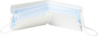 Логотрейд pекламные подарки картинка: Складной футляр для защитной маски Nest, белый