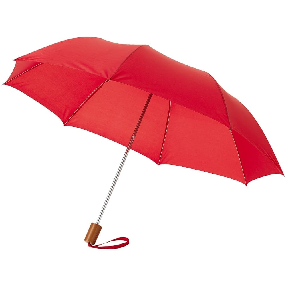 Логотрейд бизнес-подарки картинка: Зонт Oho двухсеционный 20", красный