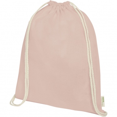 Лого трейд pекламные cувениры фото: Orissa 100 g/m² organic cotton drawstring bag 5L