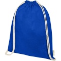 Orissa 100 g/m² organic cotton drawstring bag 5L, Королевский синий