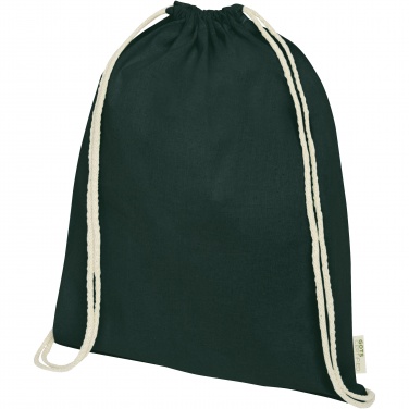 Лого трейд pекламные cувениры фото: Orissa 100 g/m² organic cotton drawstring bag 5L