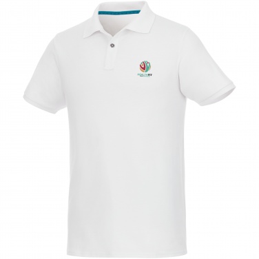 Лого трейд pекламные подарки фото: Beryl short sleeve men's organic recycled polo