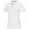 Beryl short sleeve women's organic recycled polo, Белый