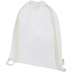 Orissa 140 g/m² organic cotton drawstring bag 5L