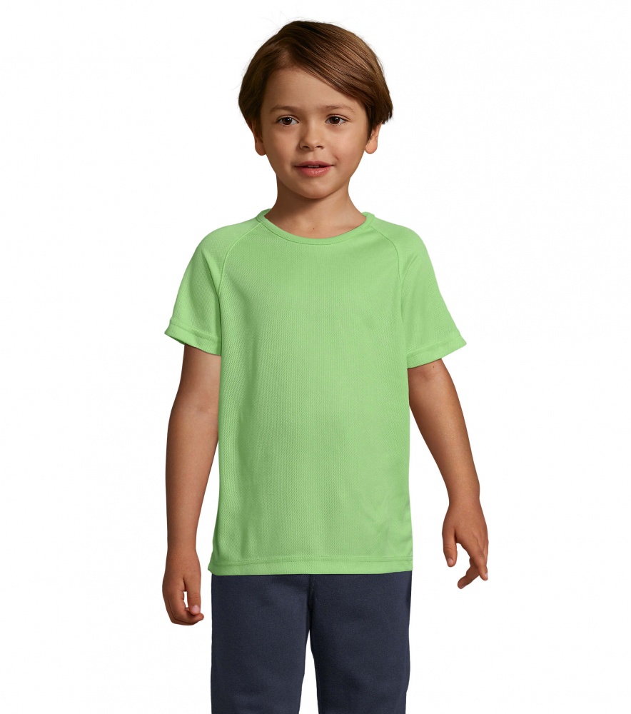 Лого трейд pекламные cувениры фото: SPORTY KIDS T-SHIRT 140g