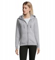 SPIKE WOMEN ZIP HOOD SWEAT, Серый Меланж 2