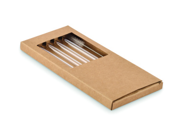 Лого трейд pекламные подарки фото: 4 reusable glass straws