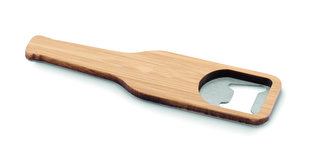 Лого трейд pекламные cувениры фото: Bamboo bottle opener