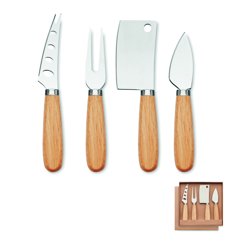 Логотрейд pекламные продукты картинка: Set of 4 cheese knives