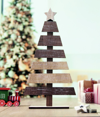 Логотрейд pекламные продукты картинка: Wooden Christmas tree