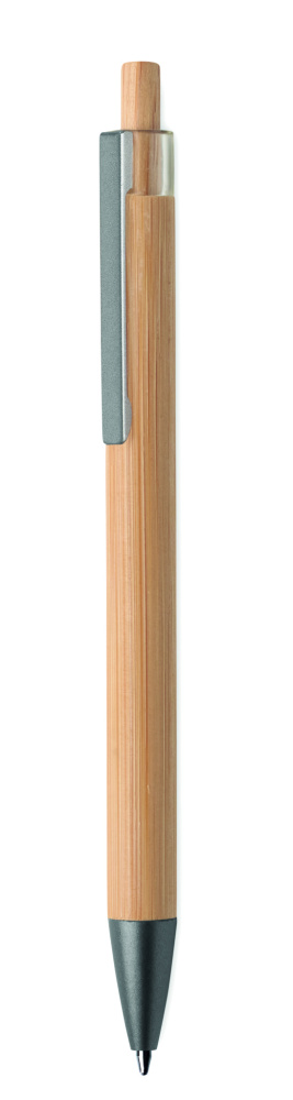 Логотрейд pекламные продукты картинка: Push button bamboo pen