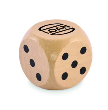 Лого трейд pекламные подарки фото: Schima wooden dice 5cm dia