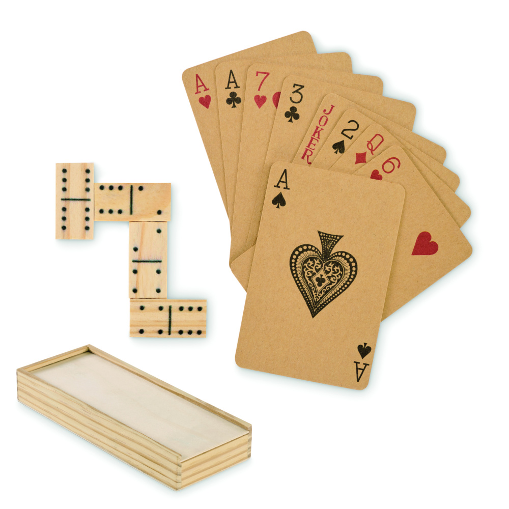 Логотрейд pекламные продукты картинка: Domino and cards set