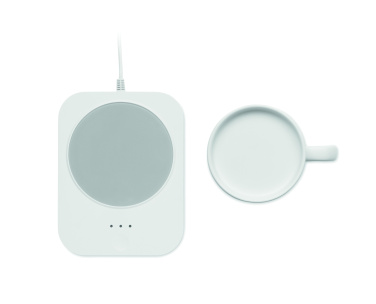 Логотрейд pекламные подарки картинка: Wireless charger mug warmer set