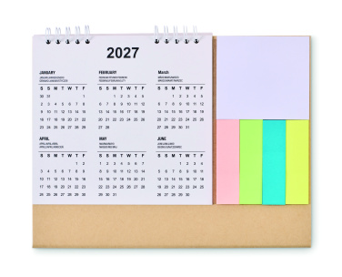 Лого трейд pекламные подарки фото: Desk calendar with memo pad