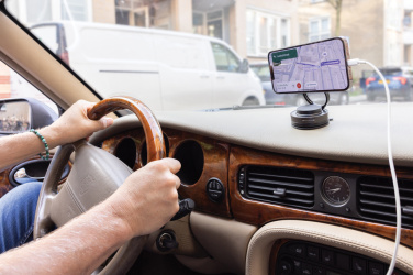 Логотрейд pекламные подарки картинка: Универсальный держатель для телефона Terra 360 RCS из переработанного пластика