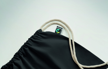 Лого трейд pекламные продукты фото: Drawstring bag Fairtrade 180gr