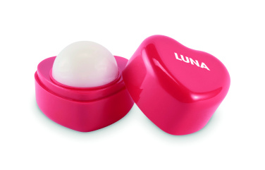 Логотрейд pекламные продукты картинка: Heart shape vegan lip balm
