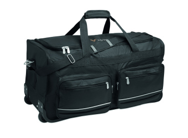 Логотрейд pекламные подарки картинка: Duffle bag trolley 600D RPET