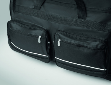 Лого трейд бизнес-подарки фото: Duffle bag trolley 600D RPET