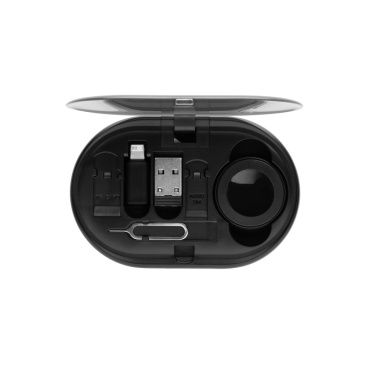 Логотрейд бизнес-подарки картинка: Многофункциональный зарядный комплект Chargevix RCS rplastic мощностью 60 Вт.