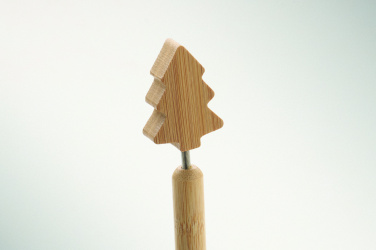 Логотрейд бизнес-подарки картинка: Bamboo Christmas tree ball pen
