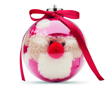 Логотрейд pекламные продукты картинка: Santa socks in bauble ornament