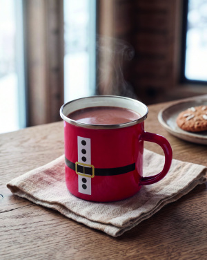 Лого трейд pекламные продукты фото: Santa enamel vintage mug 300ml