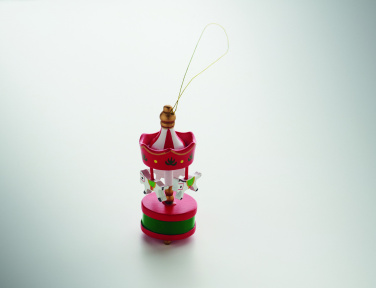 Логотрейд pекламные продукты картинка: Wooden carousel ornament