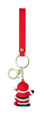 Логотрейд pекламные cувениры картинка: Santa keyring bag charm