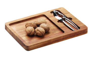 Логотрейд pекламные продукты картинка: Acacia nut cracker set