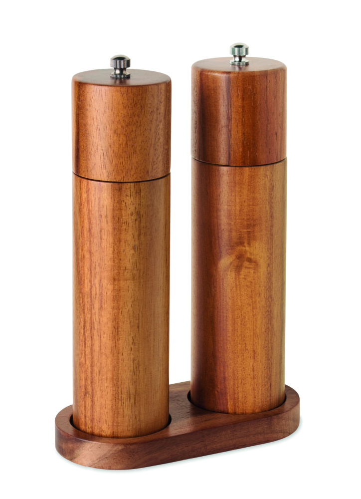 Логотрейд pекламные подарки картинка: Acacia salt & pepper grinders