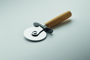 Лого трейд бизнес-подарки фото: Bamboo pizza board & cutter