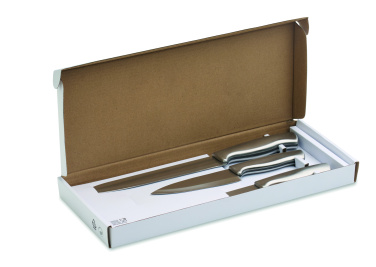 Логотрейд pекламные продукты картинка: Stainless steel knife set 3pcs