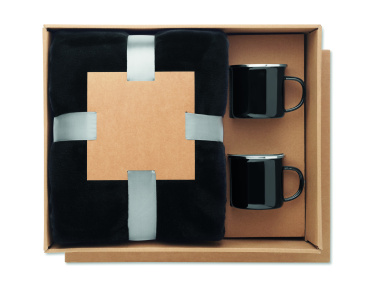 Логотрейд бизнес-подарки картинка: Fleece blanket & 2 mugs set