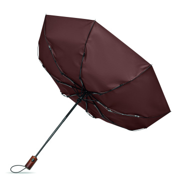 Логотрейд pекламные продукты картинка: 21" auto umbrella wood handle