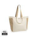 Универсальная сумка-шоппер из переработанного холста плотностью, от белого