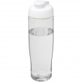 H2O Active® Tempo 700 ml sportflaska med uppfällbart lock, Transparent / Vit