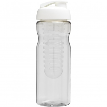 Logotrade presentreklam bild: H2O Active® Base 650 ml sportflaska med uppfällbart lock och fruktbehållare