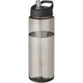 H2O Active® Treble 850 ml sportflaska med piplock, Träkol / Solid svart