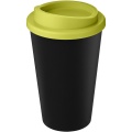 Americano® Eco 350 ml återvinningsbar mugg, Solid svart / Lime