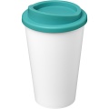 Americano® Eco 350 ml återvinningsbar mugg, Vit / Aquablå