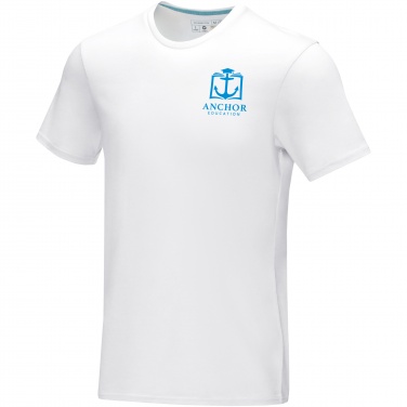 Logotrade kampanjprodukter bild: Azurite kortärmad herr ekologisk t-shirt