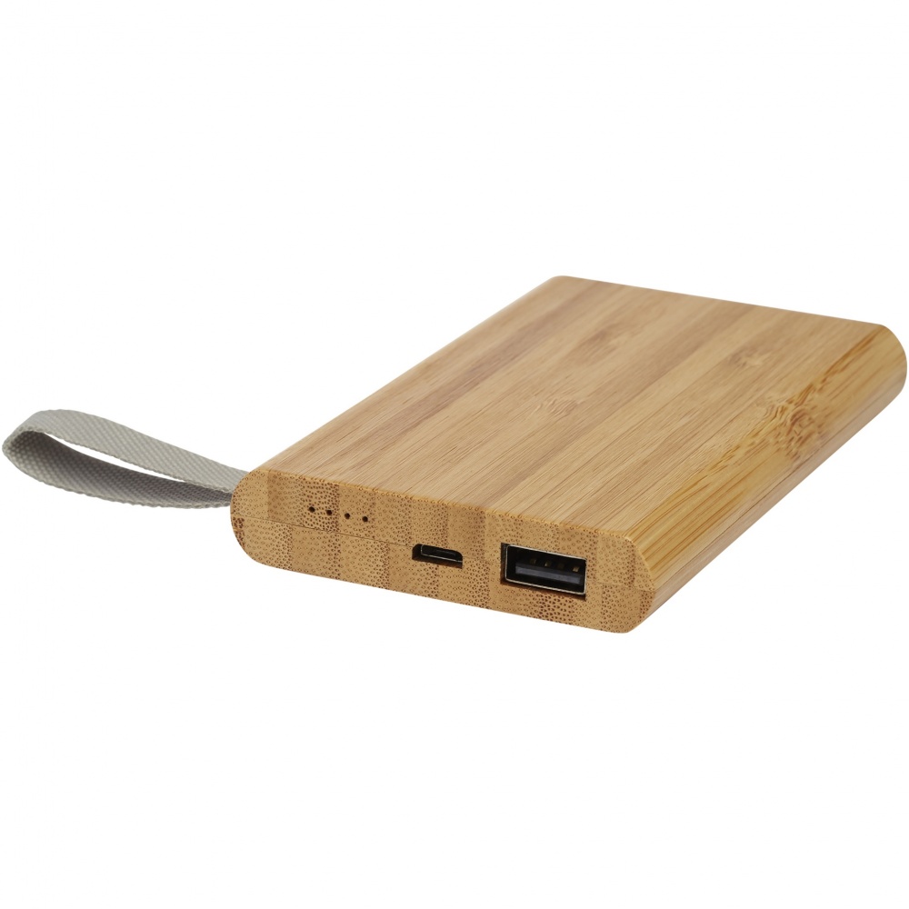 Logotrade kampanjprodukter bild: Tulda 5000 mAh powerbank bambu