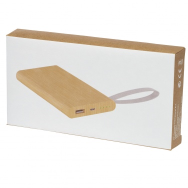 Logotrade reklamprodukter bild: Tulda 5000 mAh powerbank bambu