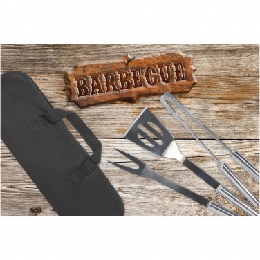 Logotrade reklamprodukter bild: Barcabo Grillset med 3 delar