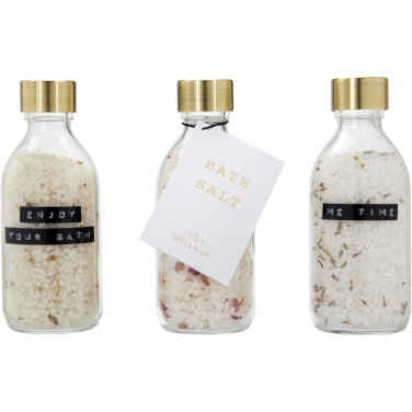 Logotrade profilreklam bild: Wellmark Just Relax 3-delad presentförpackning med badsalt, 200 ml