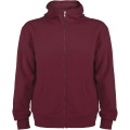 Montblanc unisex hoodie med hellång dragkedja, Granat