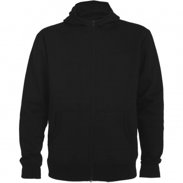 : Montblanc unisex hoodie med hellång dragkedja