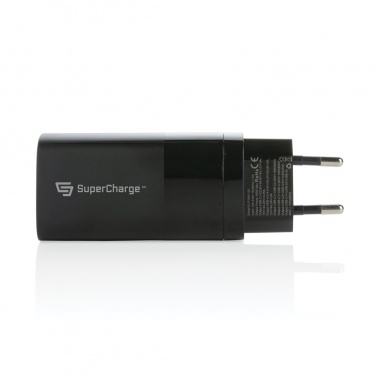 Logotrade reklamprodukter bild: Philips 65W ultrasnabb PD 3-port USB-väggadapter